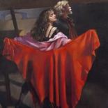 Published by The Lenkiewicz Archive, giclee on canvas, The Painter with Karen (The Dance). 1995
