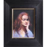 Robert Lenkiewicz (1941-2002) oil on canvas, 'Bianca Ciambriello', titled and signed twice verso, '