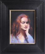 Robert Lenkiewicz (1941-2002) oil on canvas, 'Bianca Ciambriello', titled and signed twice verso, '