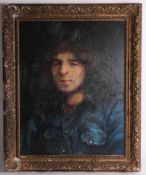 Robert Lenkiewicz (1941 - 2002) early oil on board, titled verso 'Tony Prior, died of drug