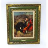 Levente Kovacs (b1922), oil on canvas 'Spanish bull fighter', signed, 40cm x 30cm.