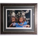 Robert Lenkiewicz (1941-2002), signed Limited Edition Print, 'Paper Crowns', 37/250 Artist Proof,