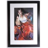 Robert Lenkiewicz (1941-2002), Limited Edition Print, 'Esther with Silver Locket', 8/500, with