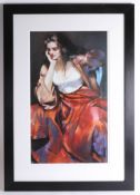 Robert Lenkiewicz (1941-2002), Limited Edition Print, 'Esther with Silver Locket', 8/500, with