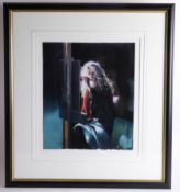 Robert Lenkiewicz (1941-2002), signed Limited Edition Print, 'Painter in The Wind - 3.50am',