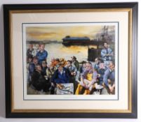 Robert Lenkiewicz (1941-2002), signed Limited Edition Print, 'The Barbican Fisherman 2000', number