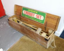 Jacques, London, a vintage croquet set, boxed.