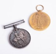 Two Great War medals, Victory and War Medal (2)>