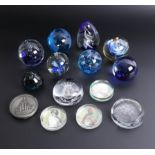 A collection of various paperweights, (10).