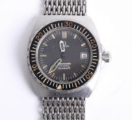 Omega, a rare gents stainless steel Omega Seamaster 'Baby Ploprof' divers wristwatch, no box or