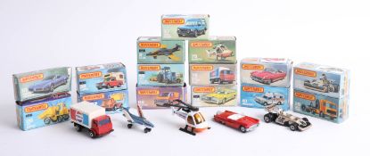 Collection of fifteen boxed Matchbox diecast models.