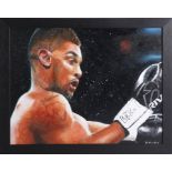 D.Murphy, acrylic on board 'Anthony Joshua' signed.