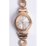 A 9ct gold ladies wristwatch, approx. 10.5g.