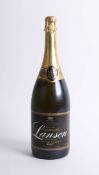 Champagne, a Magnum of Lanson black label.