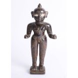 A rare 17th/18th Eastern Indian bronze figure sculpture possibly Bengal, Ashtadhatu Indian Idol,