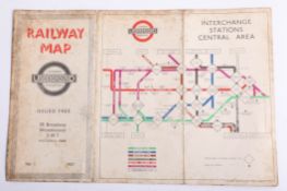 London Underground and Transport, a map by Beck, 'Map of London's Underground Railways', Edition No.