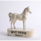 Advertising, a White Horse scotch whisky model (Wit Perd) together with a Carlton Ware Pick