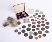 A collection of various general coins including QEII first decimal issue set.