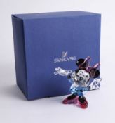 Swarovski Crystal, coloured Minnie Mouse, boxed.