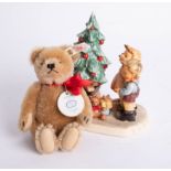 Hummel, 'Wonder of Christmas' with Steiff Teddy bear, model 156027, boxed.