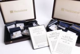 Two cased collections of Westminster Mint 'Coins of the Roman Empire'.