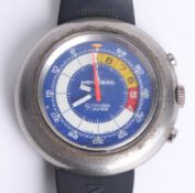 Vintage Memosail Yachting Chronograph, a gents wristwatch, dial marked 10 minutes, 17 jewels, the