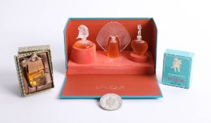 Lalique, glass miniature replica perfume bottles collection boxed (the ultimate collection) 1996-