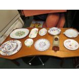 DECORATIVE CERAMIC PLATES AND BOWLS INCLUDING BOOTHS AND J & G MEAKIN, TOGETHER WITH STONEWARE