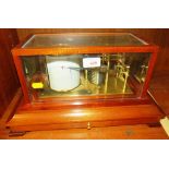 MAHOGANY CASED RUSSELL NORFOLK BAROGRAPH