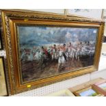 FRAMED PRINT 'SCOTLAND FOREVER' AFTER LADY BUTLER