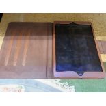 UNLOCKED IPAD AIR WIFI ONLY 32GB A1474 MODEL NO. MD787ZP/B WITH TAN CASE (NO CHARGER)