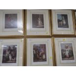 SIX FRAMED AND MOUNTED 'CRIES OF LONDON' PRINTS