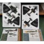 TWO BOXED ATLAS EDITIONS MODEL PACKS - DUNKIRK 1940 HAWKER HURRICANE MK II AND JUNKERS JU 87B