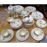 ROYAL DOULTON 'THE COPPICE' PART DINNER AND TEA SERVICE INCLUDING TEAPOT, CUPS, PLATES AND BOWLS