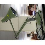 PALE GREEN ANGLEPOISE MODEL 90 DESK LAMP