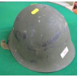 BMB MKIV STEEL MILITARY HELMET WITH LATER LINER