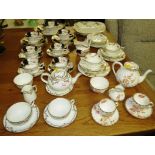 CERAMIC TEA WARE INCLUDING COALPORT, CRESCENT AND CAULDON