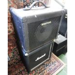 KUSTOM KBA16 AMPLIFIER AND MARSHAL SPEAKER