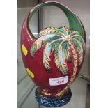 BESWICK BASKET WITH PALM TREE