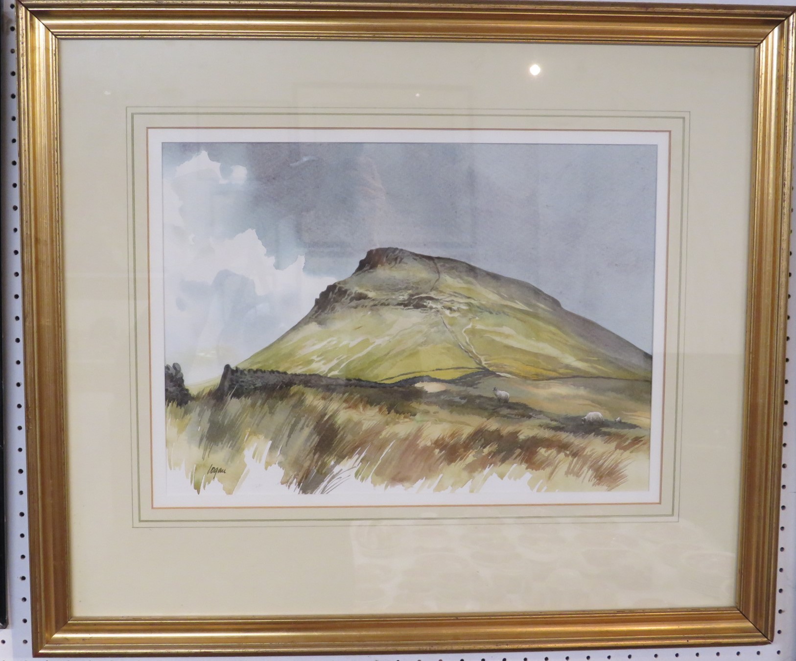 Three watercolours by Terry Logan - 'Pen y Ghent' (29.5cm x 41.5cm), 'Near Lea Yeat in Dentdale' (2 - Image 2 of 4