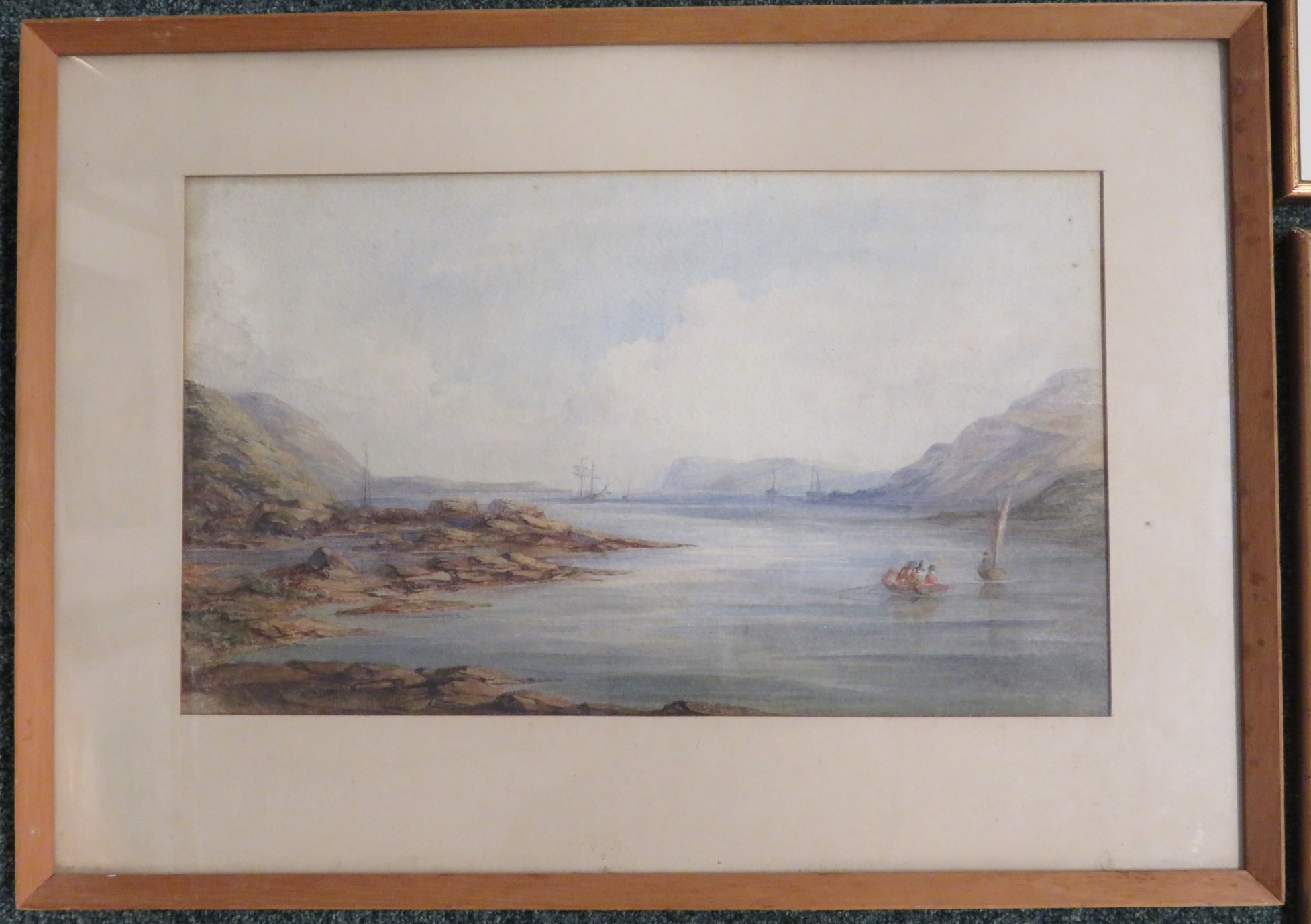 Four watercolour coastal / fishing scenes, no signatures (apparently by the same hand- 24cm x - Image 3 of 5