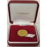 1974 Elizabeth II gold sovereign with presentation box