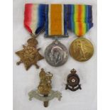 WW1 trio including 1914-15 Star named to 1665. CPL. C.E.C. ASKEW, 1-LOND.R. (the Star is to PTE. C.