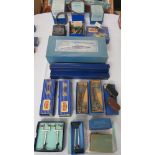 Assorted boxed Hornby Dublo railway accessories - three transformers (and one unboxed example),