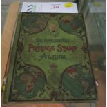 ROWLAND HILL VICTORIAN STAMP ALBUM WITH CONTENTS OF VICTORIAN AND EDWARDIAN WORLD STAMPS