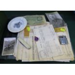 SELECTION OF WORLD WAR TWO ERA PERSONAL MILITARY PAPERS, PHOTOGRAPH ALBUM WITH CONTENTS, £1 POUND