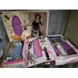 TWO BOXED BARBIE COLLECTORS EDITION DOLLS - VICTORIAN LADY AND GRECIAN GODDESS, AND A BOXED BARBIE