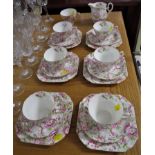 SHELLEY 'MAYTIME' SIX SETTING PART TEA SERVICE