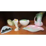 SMALL SELECTION OF SHELL TYPE DESIGN CERAMICS INCLUDING SYLVAC EXAMPLES