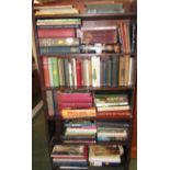 SIX SHELVES OF BOOKS - HISTORY, REFERENCE AND FICTION TITLES, ETC